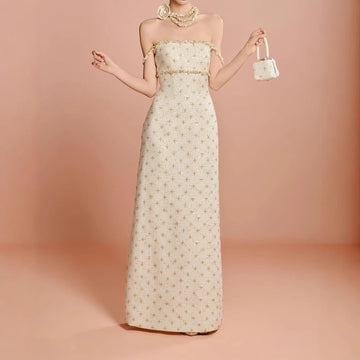 Wedding Dress High-End Light Luxury Niche Slings Engagement Skirt Temperament Geist Elegant Thin Dress